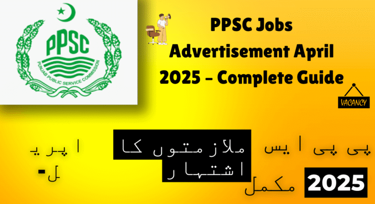 PPSC Jobs Advertisement April 2025 – Complete Guide