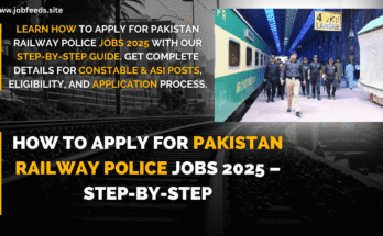 How to Apply for Pakistan Railway Police Jobs 2025 – Step-by-Step